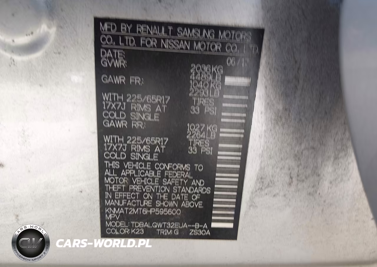 2017 Nissan Rogue Sv VIN:KNMAT2MT6HP595600 - 9