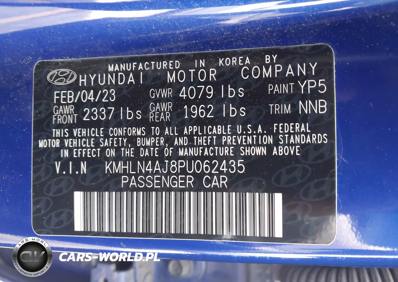 2023 Hyundai Elantra Hybrid Limited VIN:KMHLN4AJ8PU062435 - 9