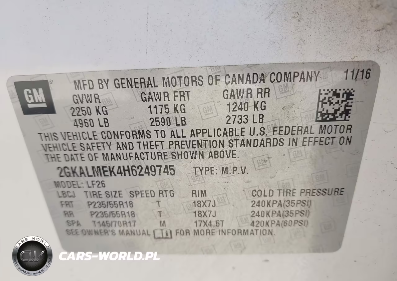 2017 GMC Terrain Sle-1 VIN:2GKALMEK4H6249745 - 9