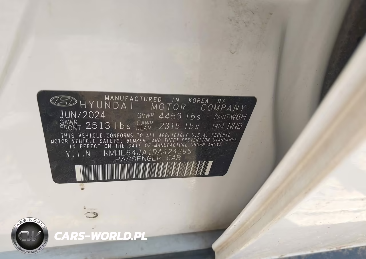 2024 Hyundai Sonata Sel VIN:KMHL64JA1RA424395 - 9