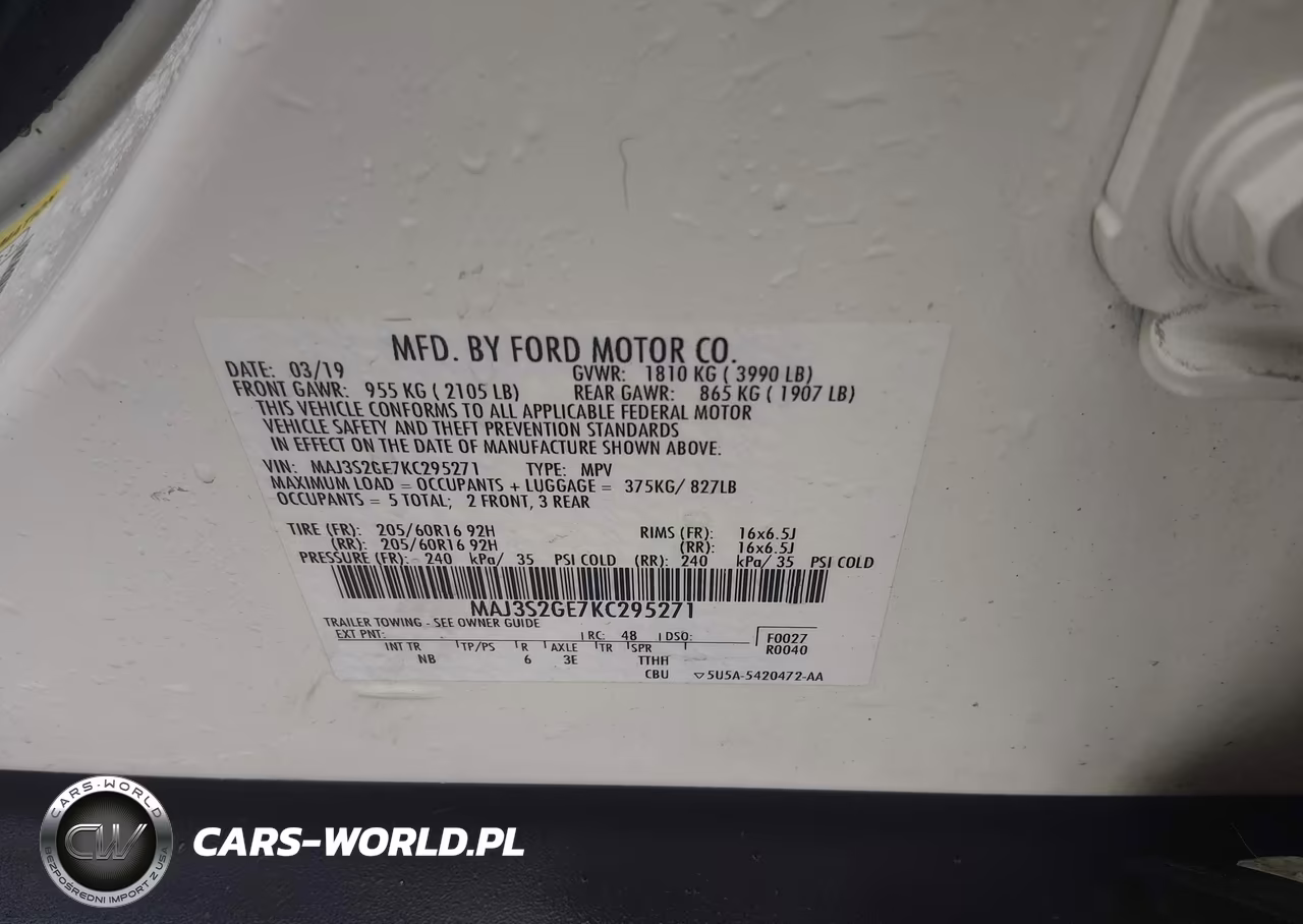 2019 Ford Ecosport Se VIN:MAJ3S2GE7KC295271 - 9