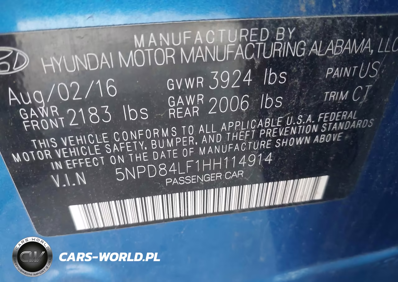 2017 Hyundai Elantra Limited VIN:5NPD84LF1HH114914 - 9