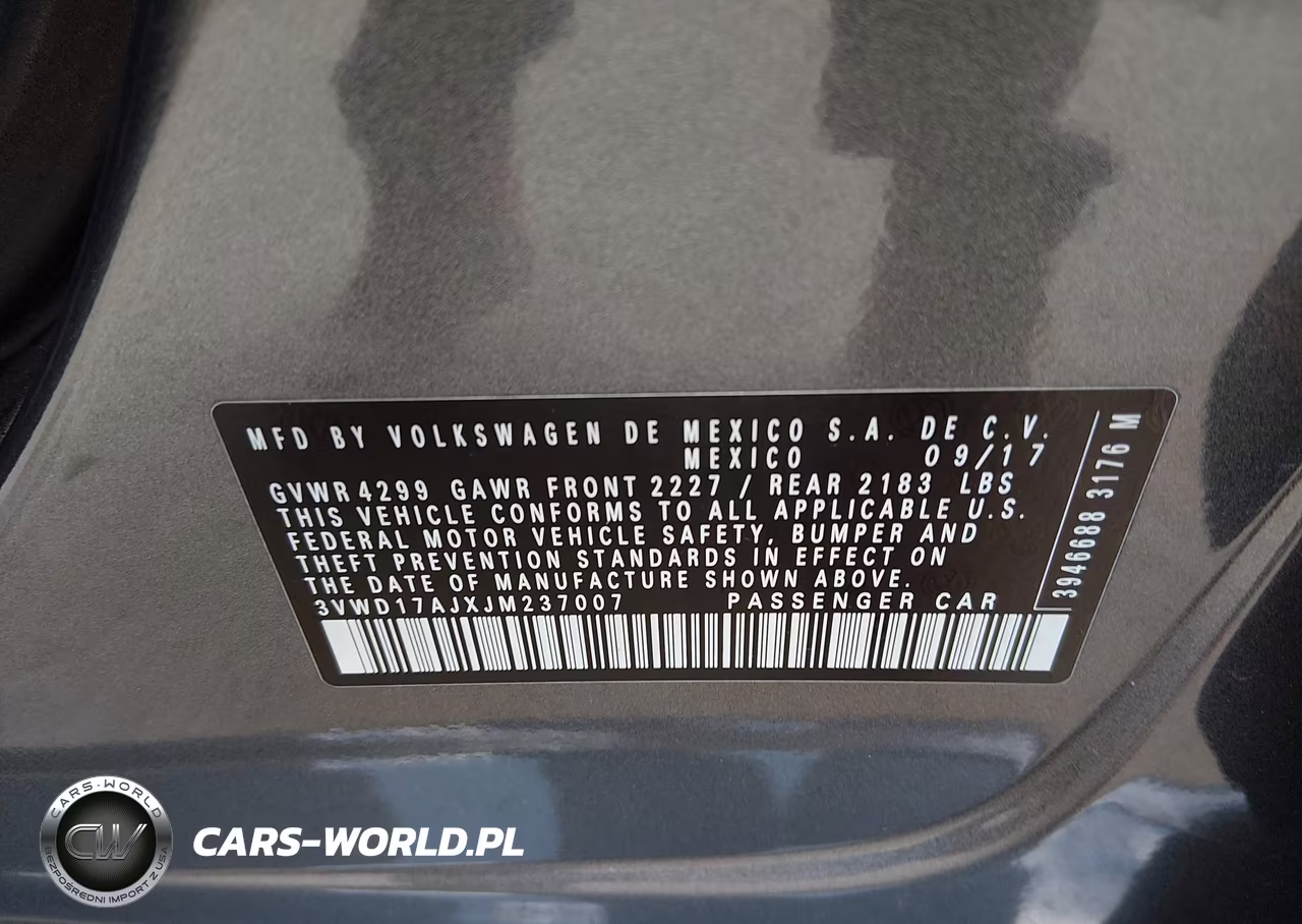 2018 Volkswagen Jetta 1.8T Se Sport VIN:3VWD17AJXJM237007 - 9