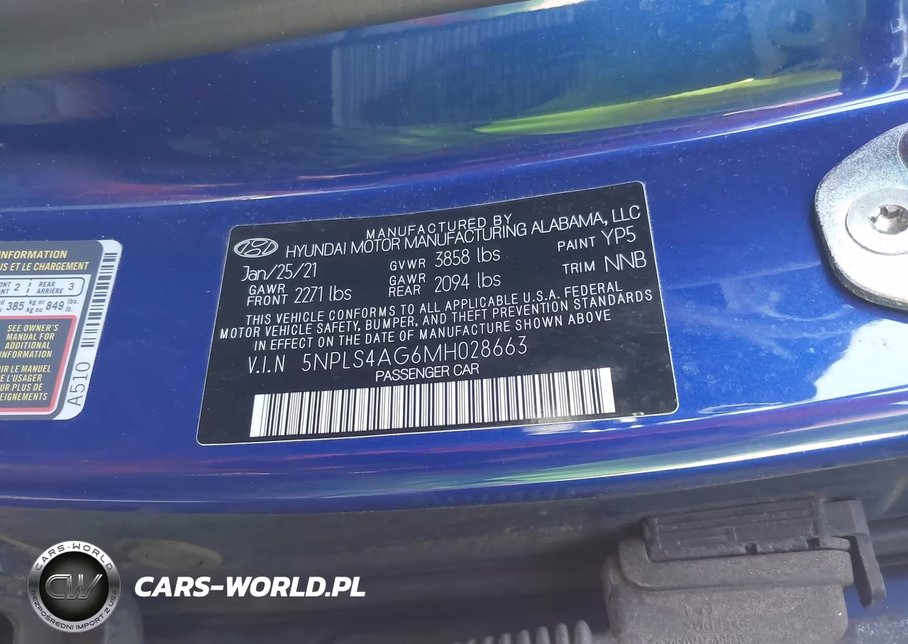 2021 Hyundai Elantra Sel VIN:5NPLS4AG6MH028663 - 9
