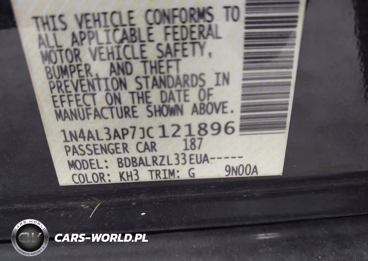 2018 Nissan Altima 2.5 Sl VIN:1N4AL3AP7JC121896 - 9