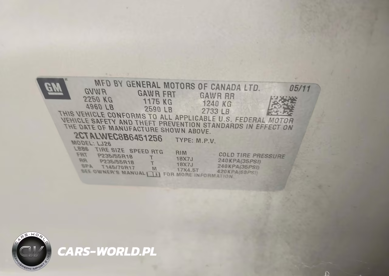 2011 GMC Terrain Slt-2 VIN:2CTALWEC8B6451256 - 9