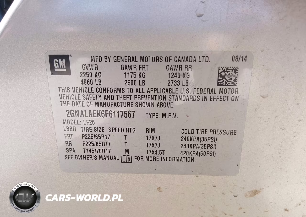 2015 Chevrolet Equinox Ls VIN:2GNALAEK6F6117567 - 9