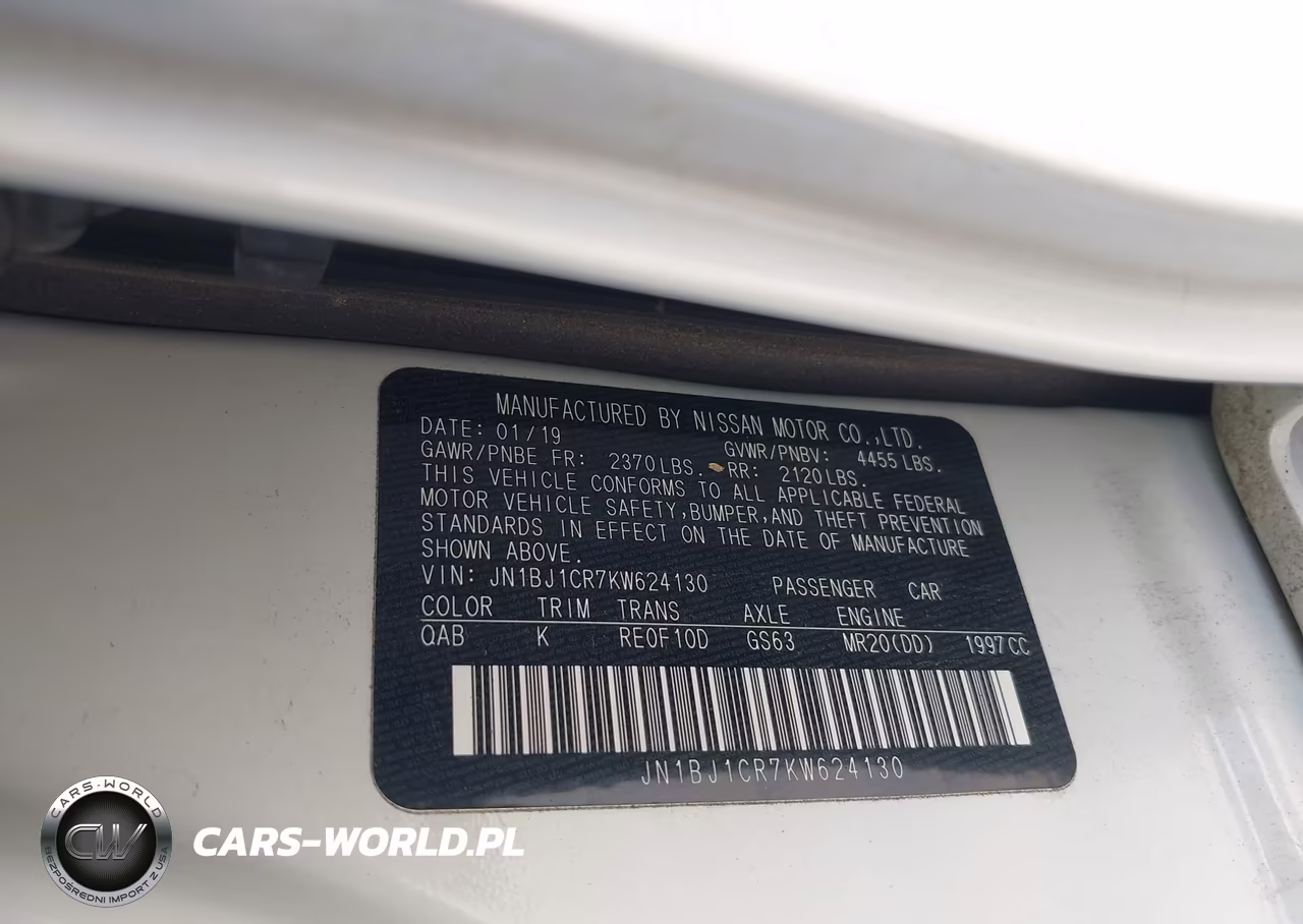 2019 Nissan Rogue Sport Sl VIN:JN1BJ1CR7KW624130 - 9