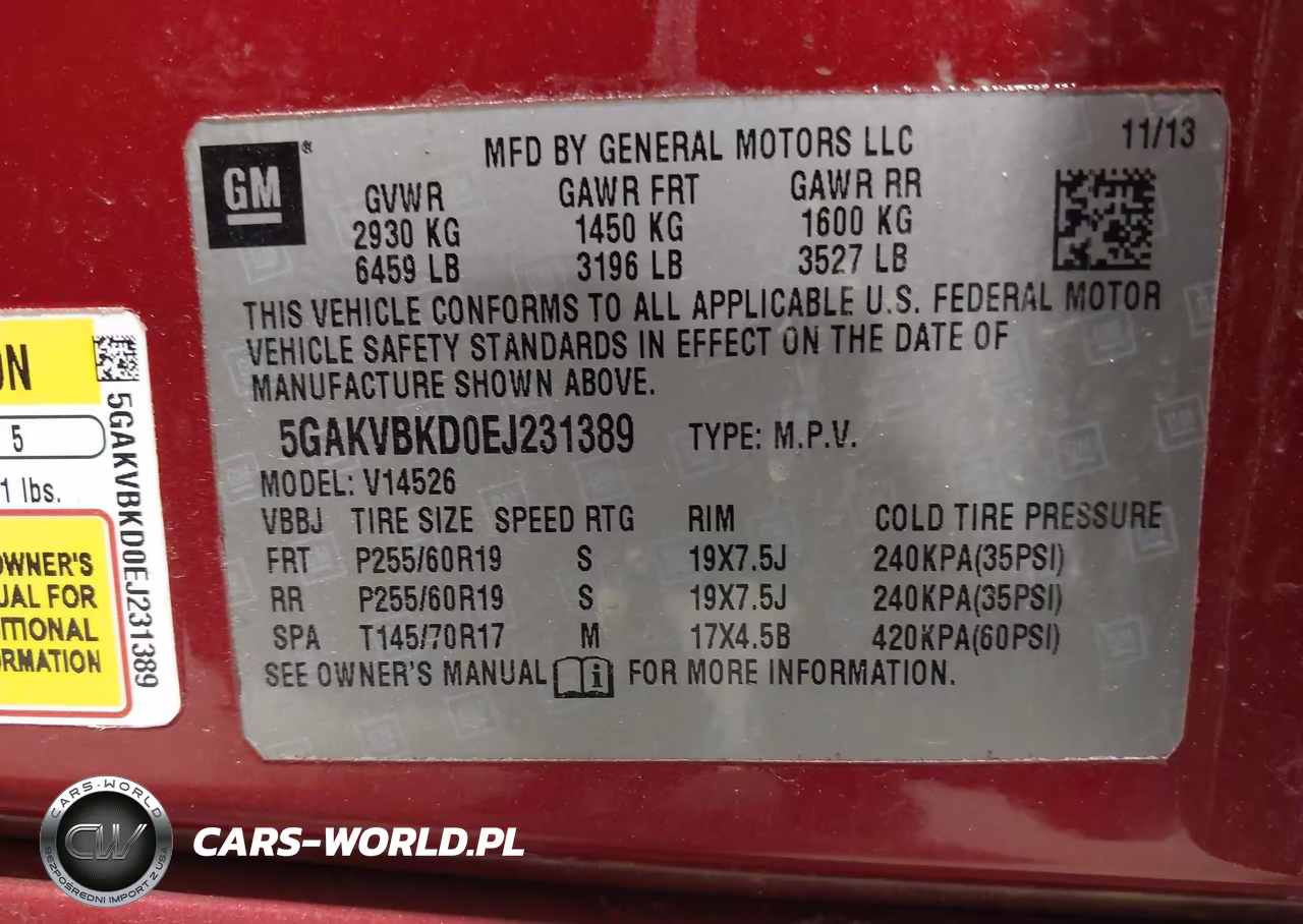 2014 Buick Enclave Leather VIN:5GAKVBKD0EJ231389 - 9