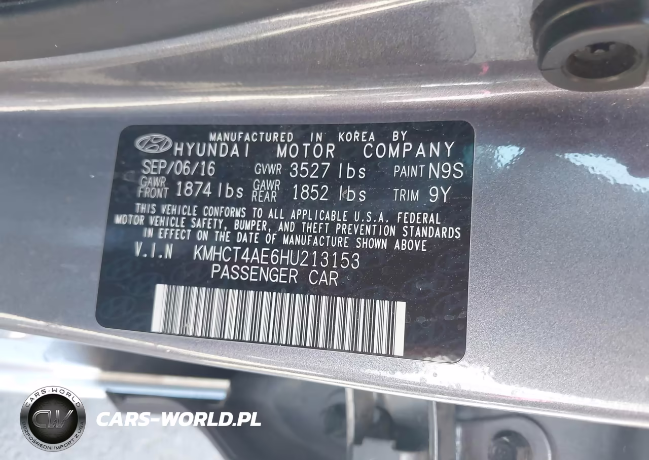 2017 Hyundai Accent Se VIN:KMHCT4AE6HU213153 - 9