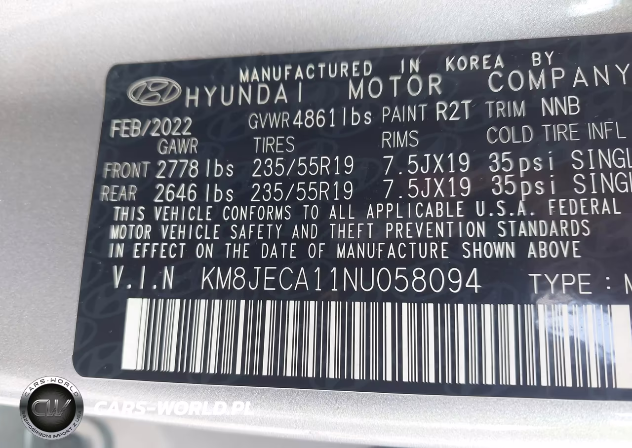 2022 Hyundai Tucson Hybrid Limited VIN:KM8JECA11NU058094 - 9