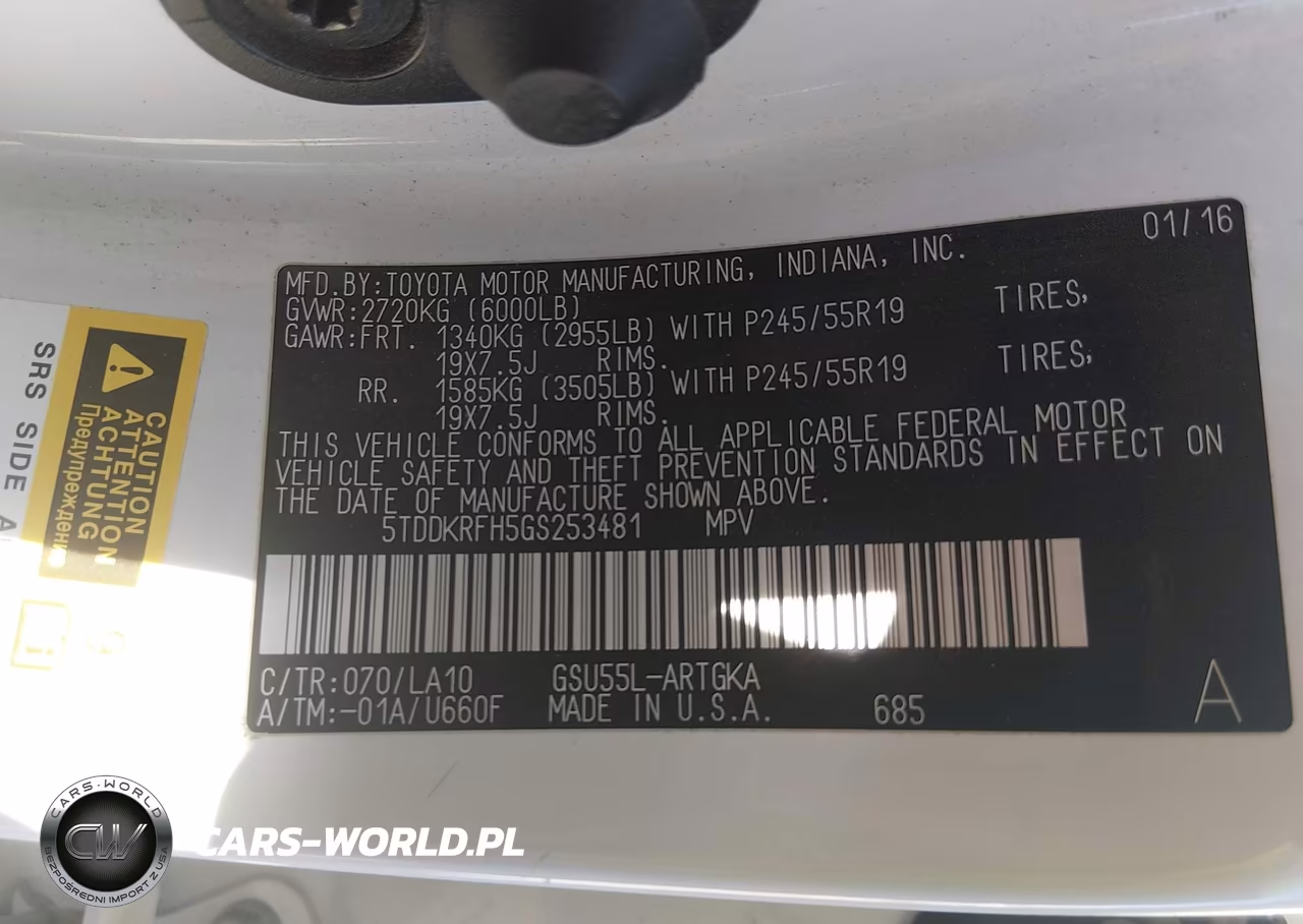 2016 Toyota Highlander Limited Platinum V6 VIN:5TDDKRFH5GS253481 - 9