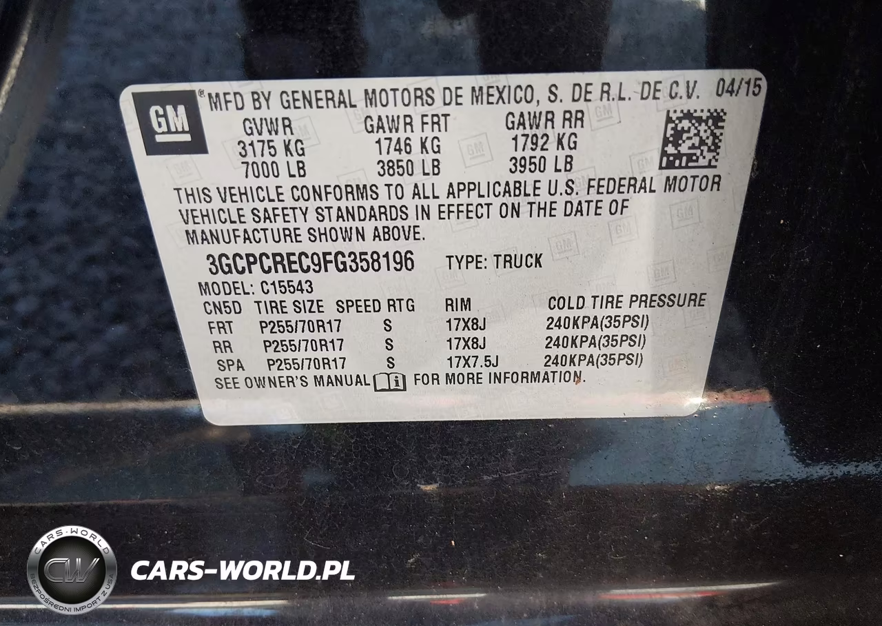 2015 Chevrolet Silverado 1500 Lt VIN:3GCPCREC9FG358196 - 9
