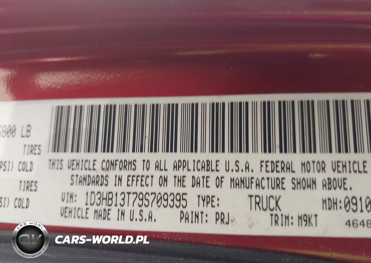 2009 Dodge Ram 1500 Slt-Sport-Trx VIN:1D3HB13T79S709395 - 9