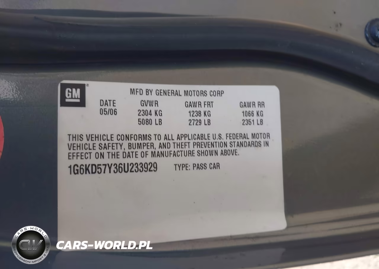2006 Cadillac Dts Standard VIN:1G6KD57Y36U233929 - 9