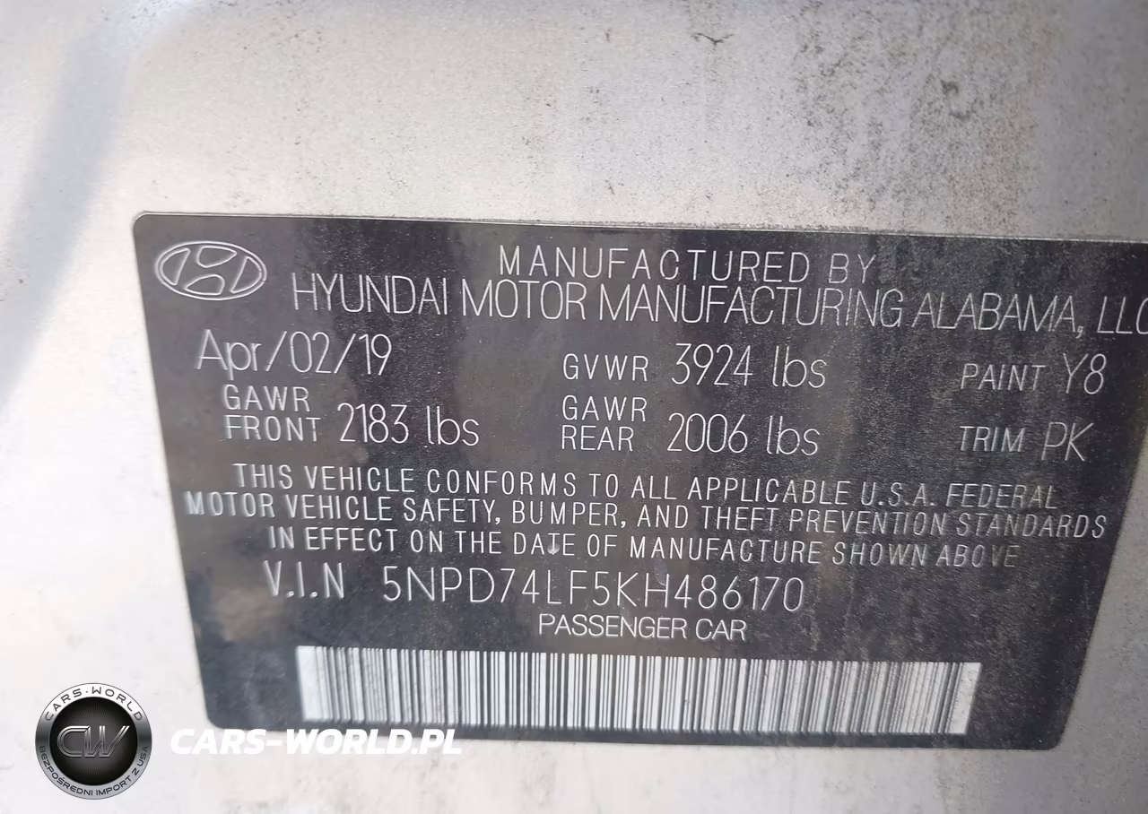 2019 Hyundai Elantra Se VIN:5NPD74LF5KH486170 - 9