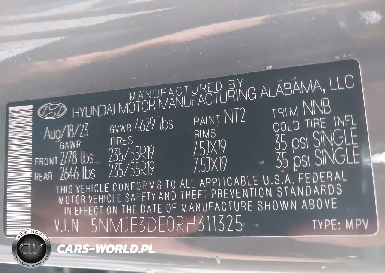 2024 Hyundai Tucson Limited VIN:5NMJE3DE0RH311325 - 9