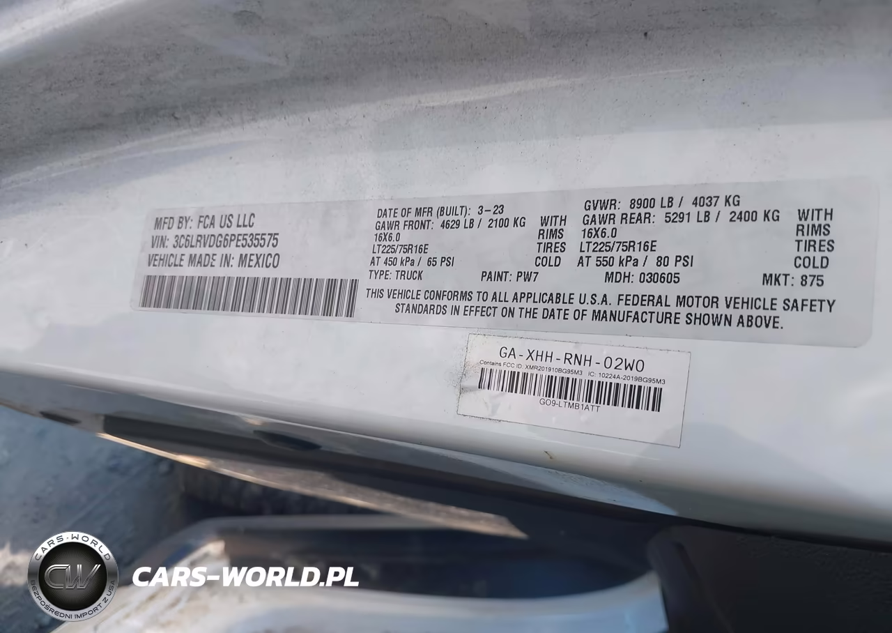 2023 Ram Promaster 2500 High Roof 159 Wb VIN:3C6LRVDG6PE535575 - 9