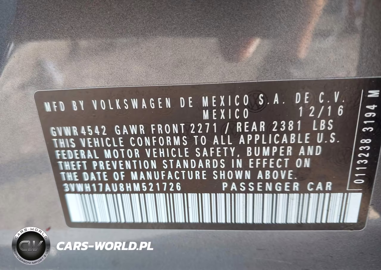 2017 Volkswagen Golf Alltrack Tsi S-Tsi Se-Tsi Sel VIN:3VWH17AU8HM521726 - 9
