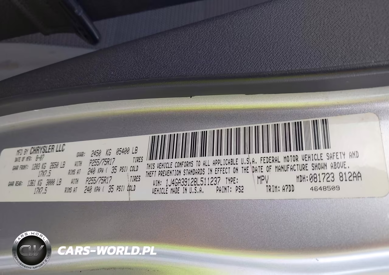 2008 Jeep Wrangler Unlimited X VIN:1J4GA39128L511237 - 9