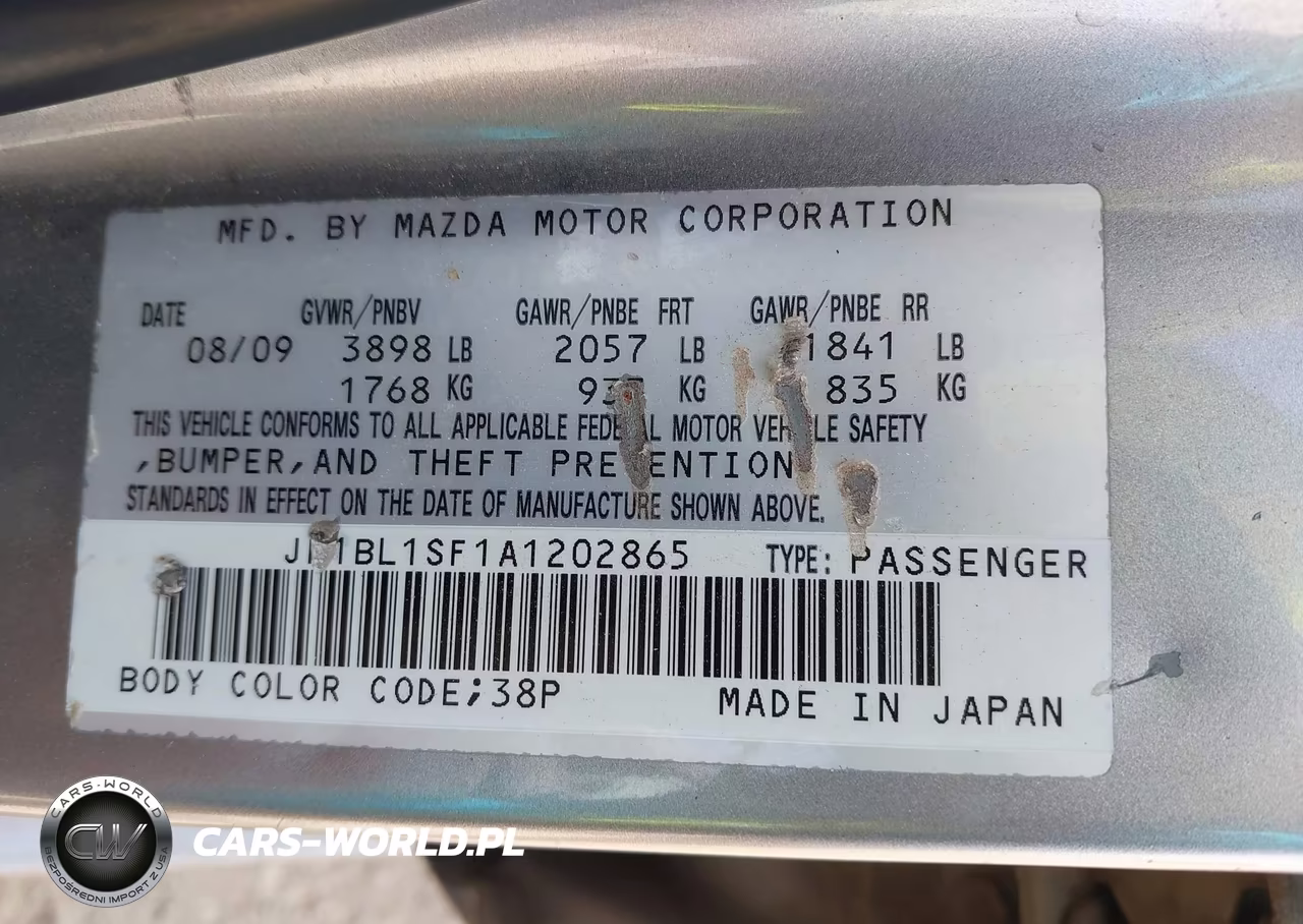 2010 Mazda Mazda3 I Sport VIN:JM1BL1SF1A1202865 - 9