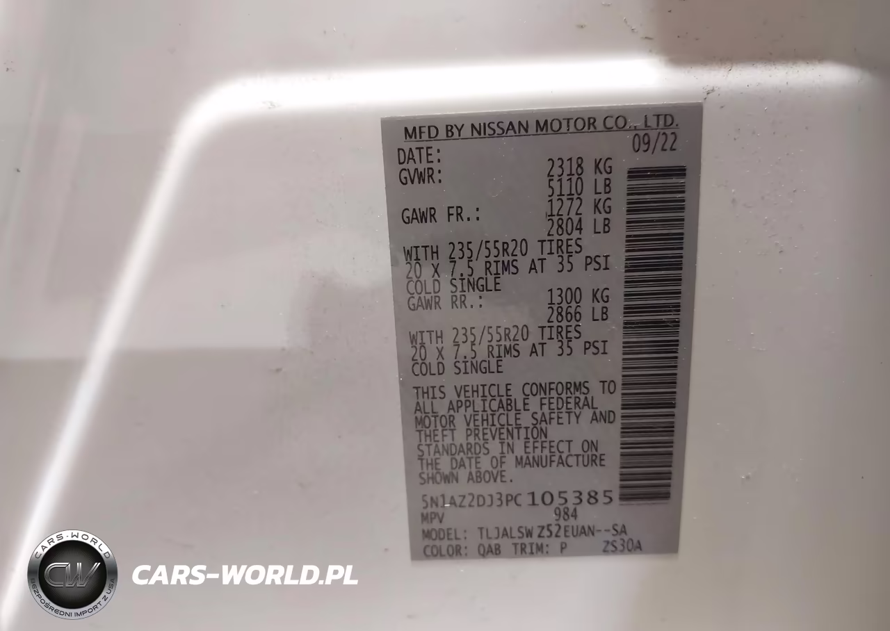 2023 Nissan Murano Platinum Fwd VIN:5N1AZ2DJ3PC105385 - 9