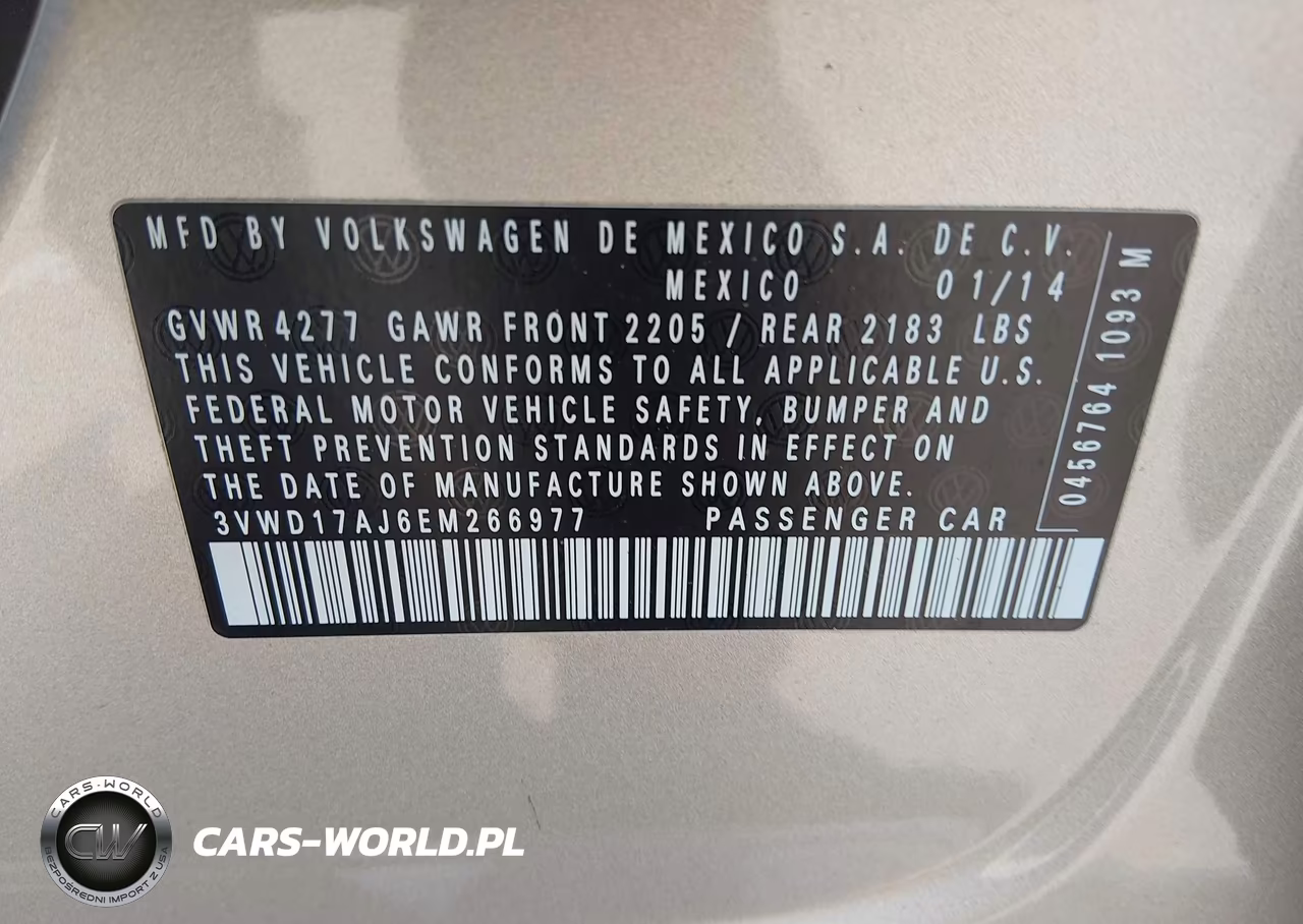 2014 Volkswagen Jetta 1.8T Se VIN:3VWD17AJ6EM266977 - 9