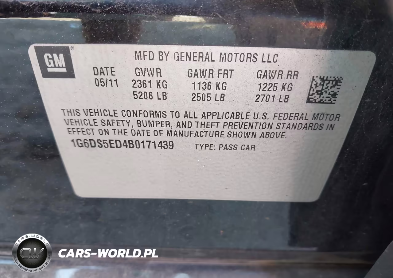 2011 Cadillac Cts Premium VIN:1G6DS5ED4B0171439 - 9