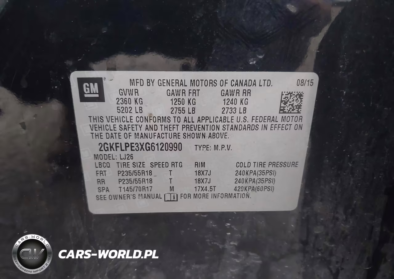 2016 GMC Terrain Slt VIN:2GKFLPE3XG6120990 - 9