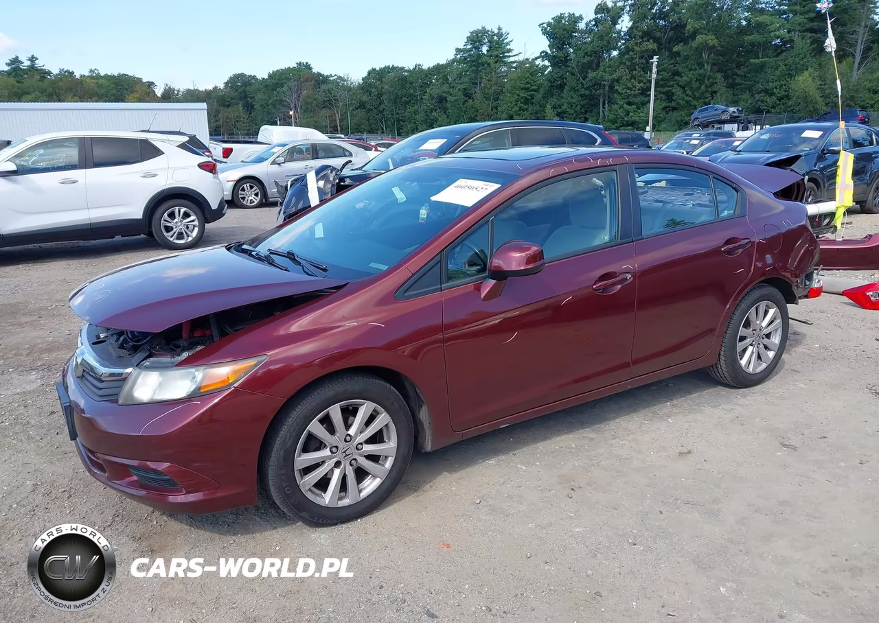 2012 Honda Civic Ex VIN:2HGFB2F8XCH509141 - 2