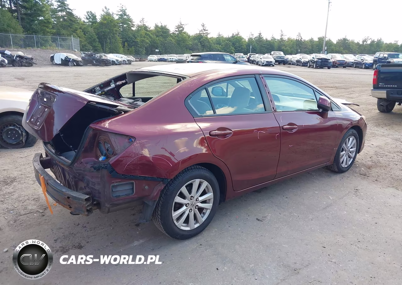 2012 Honda Civic Ex VIN:2HGFB2F8XCH509141 - 4