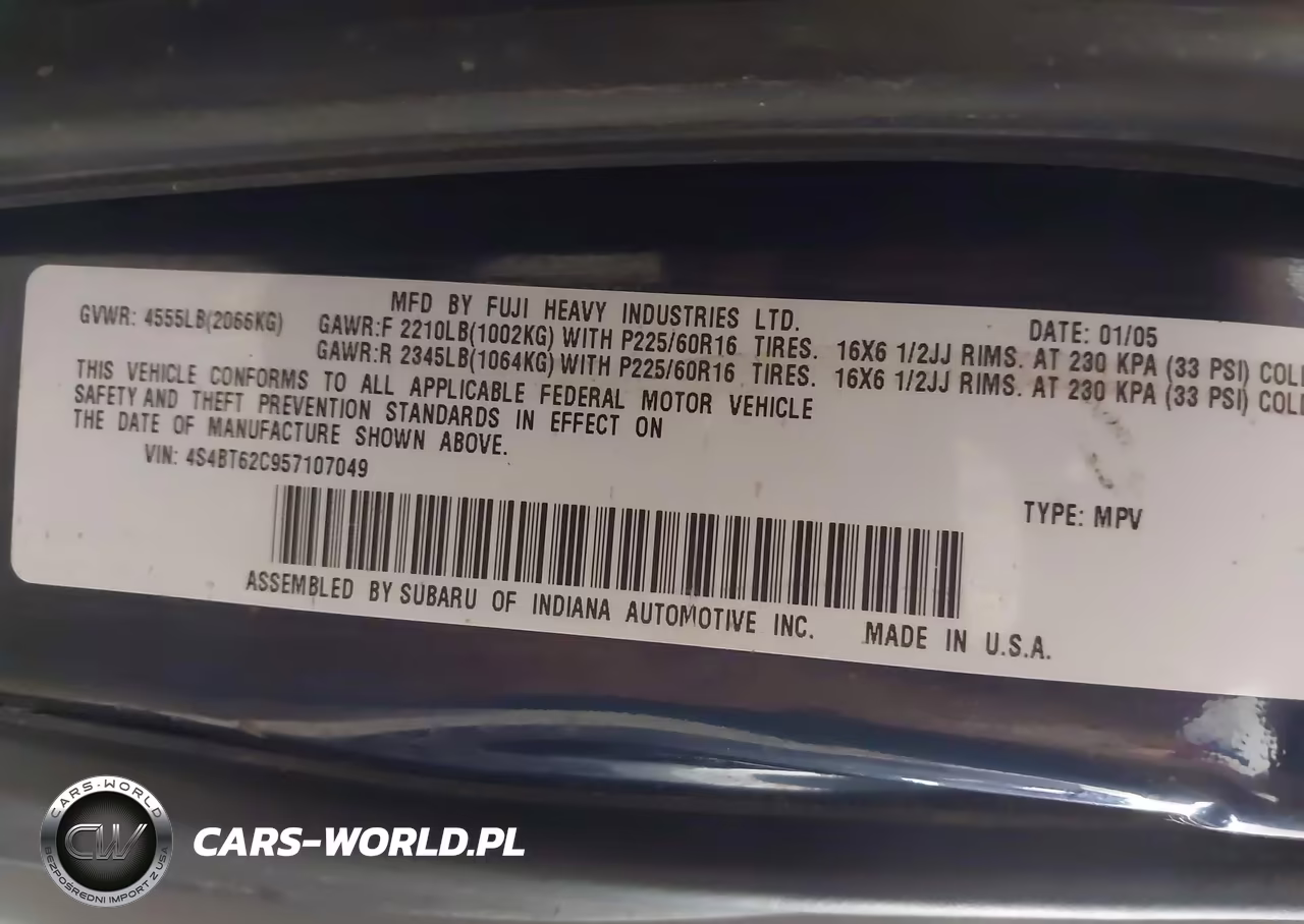 2005 Subaru Baja Sport VIN:4S4BT62C957107049 - 9