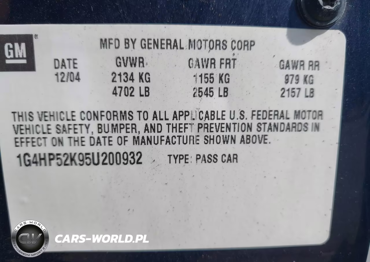 2005 Buick Lesabre Custom VIN:1G4HP52K95U200932 - 9