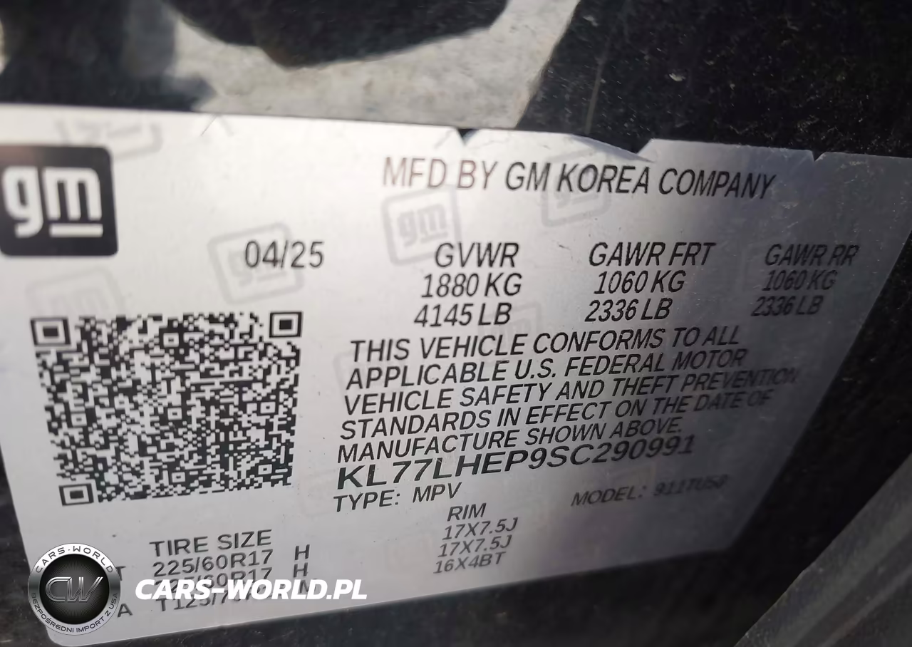 2025 Chevrolet Trax Fwd Lt VIN:KL77LHEP9SC290991 - 9