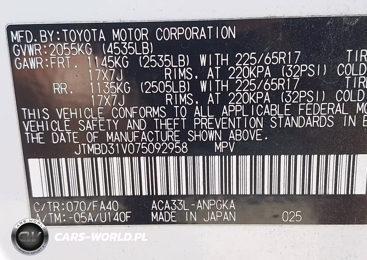 2007 Toyota Rav4 Limited VIN:JTMBD31V075092958 - 9