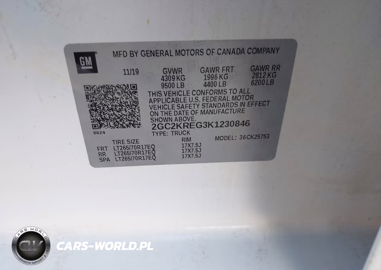2019 Chevrolet Silverado 2500Hd Wt VIN:2GC2KREG3K1230846 - 9