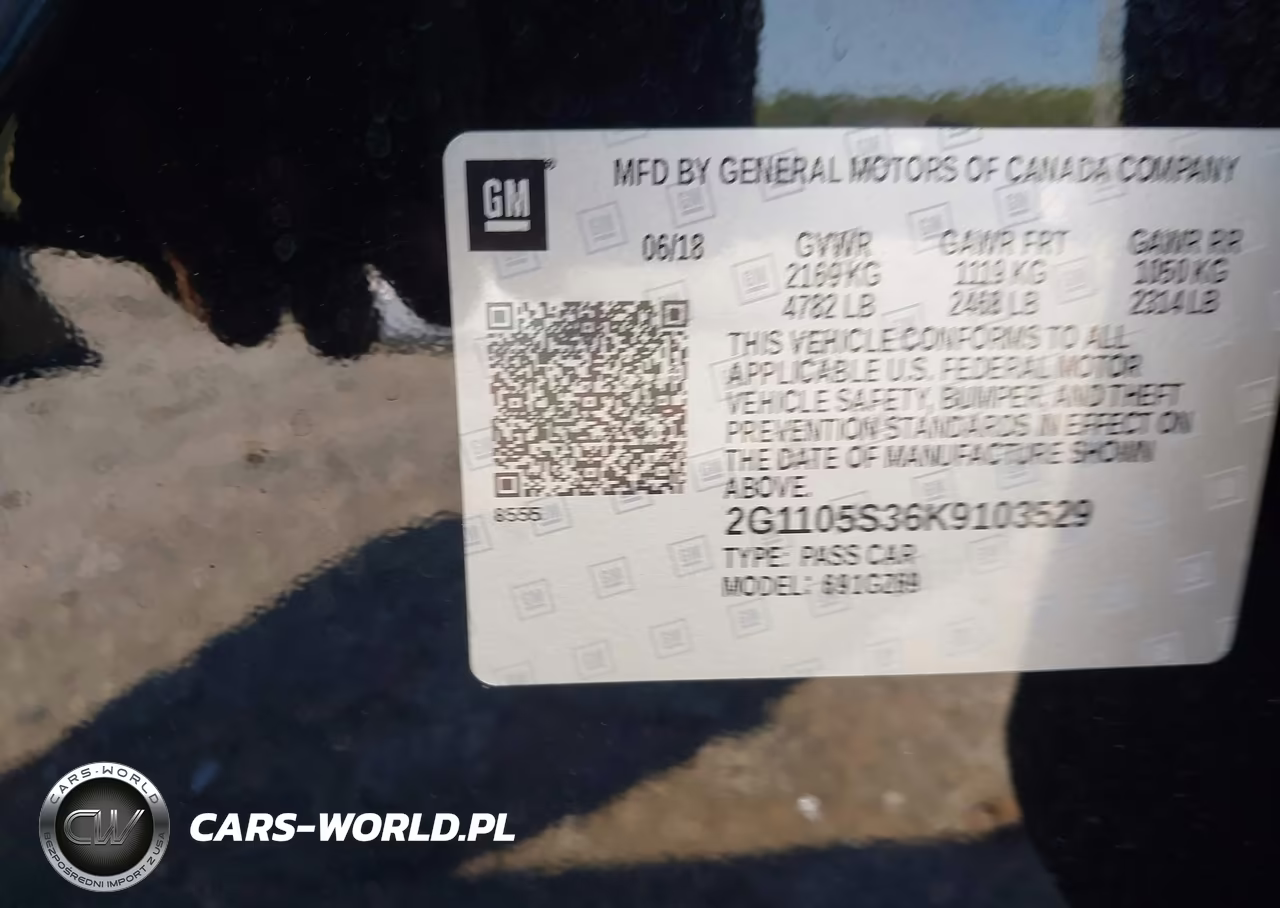2019 Chevrolet Impala Premier VIN:2G1105S36K9103529 - 9