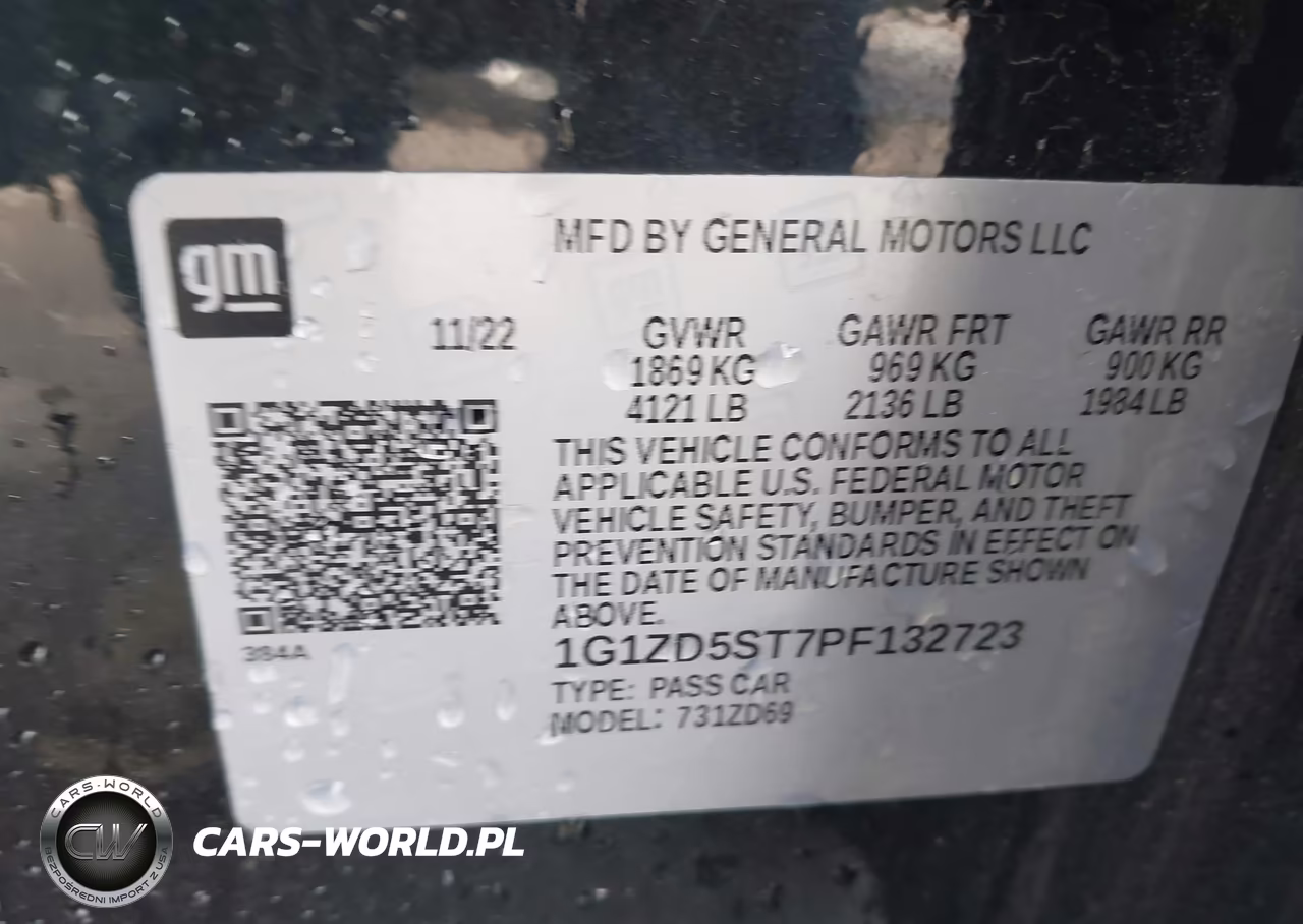 2023 Chevrolet Malibu Fwd 1Lt VIN:1G1ZD5ST7PF132723 - 9