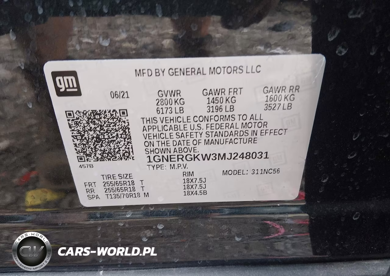 2021 Chevrolet Traverse Fwd Lt Cloth VIN:1GNERGKW3MJ248031 - 9
