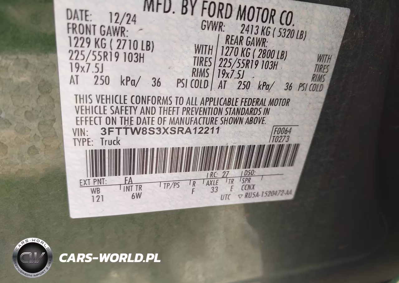 2025 Ford Maverick Lariat VIN:3FTTW8S3XSRA12211 - 9