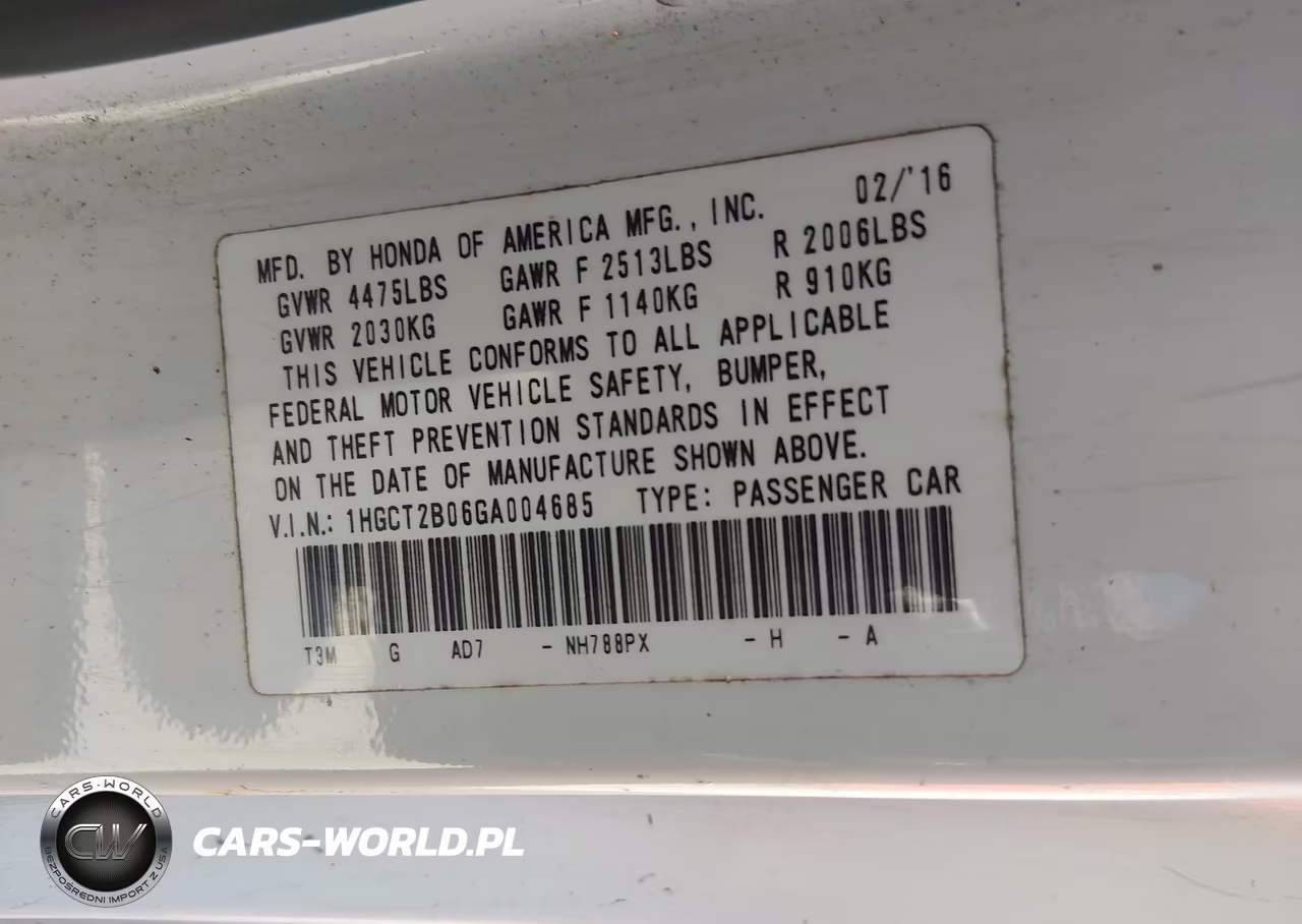 2016 Honda Accord Touring VIN:1HGCT2B06GA004685 - 9