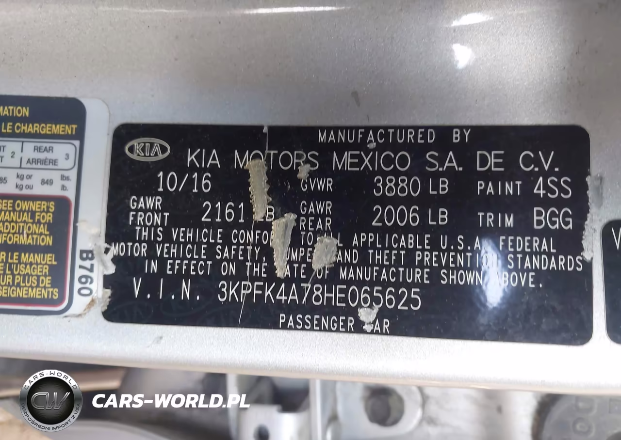 2017 Kia Forte Lx VIN:3KPFK4A78HE065625 - 9