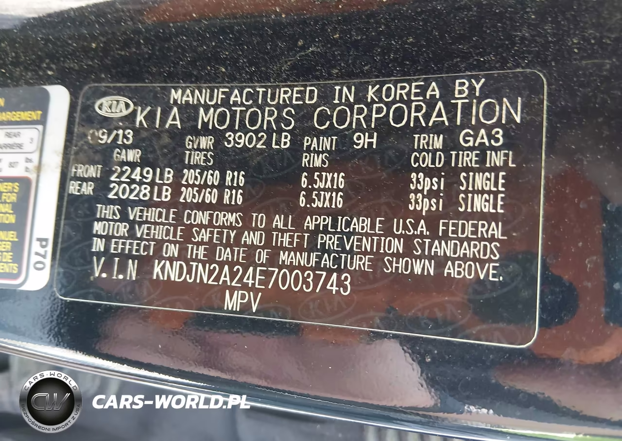 2014 Kia Soul VIN:KNDJN2A24E7003743 - 9