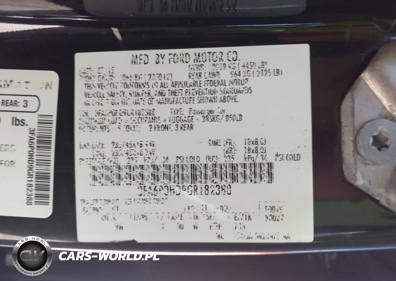 2016 Ford Fusion Se VIN:3FA6P0HD9GR182388 - 9