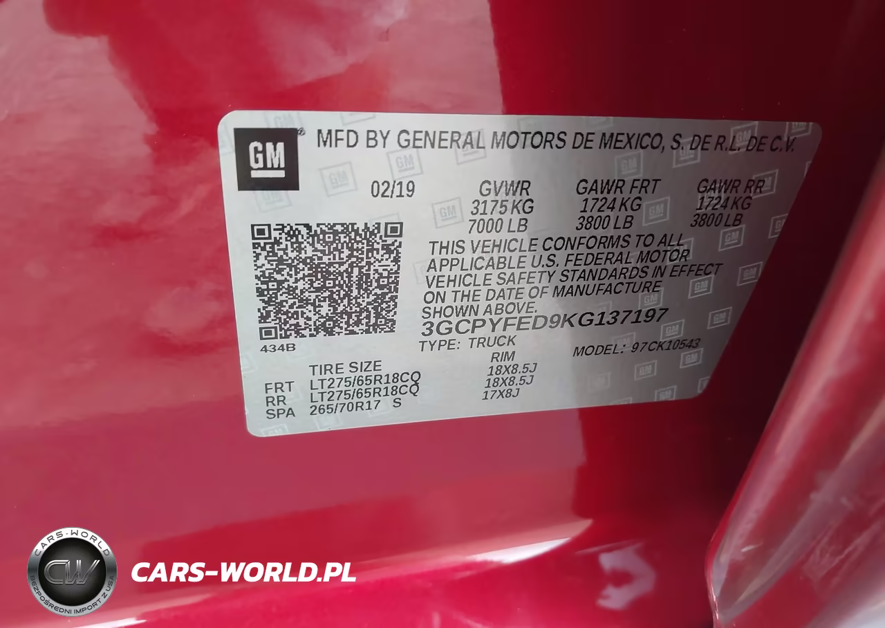 2019 Chevrolet Silverado 1500 Lt Trail Boss VIN:3GCPYFED9KG137197 - 9
