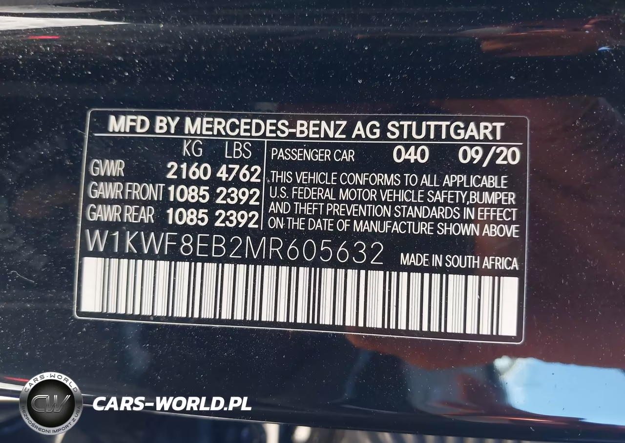 2021 Mercedes-Benz C 300 4Matic VIN:W1KWF8EB2MR605632 - 9