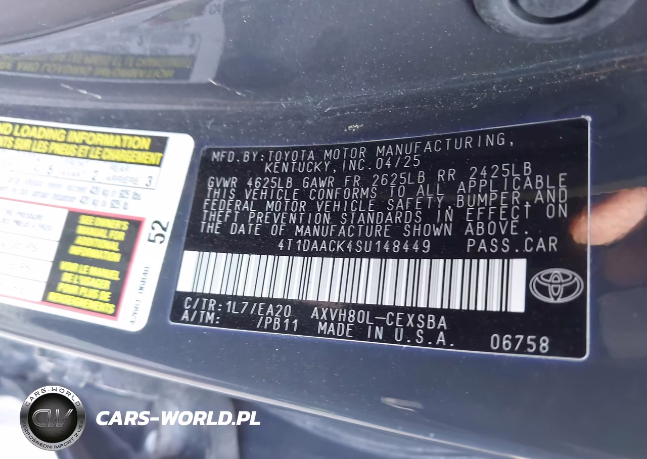 2025 Toyota Camry Se VIN:4T1DAACK4SU148449 - 9