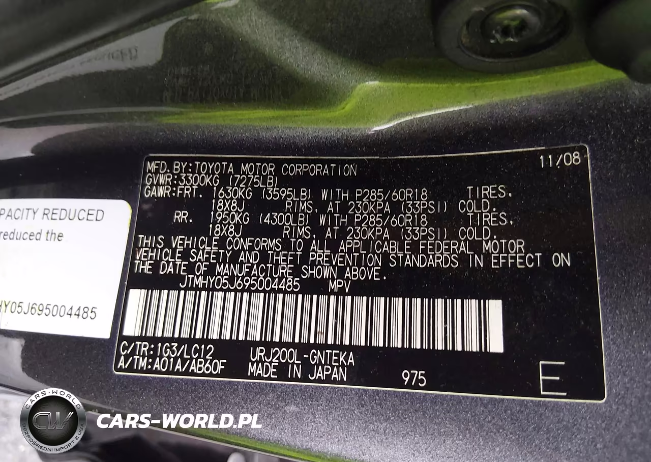 2009 Toyota Land Cruiser V8 VIN:JTMHY05J695004485 - 9