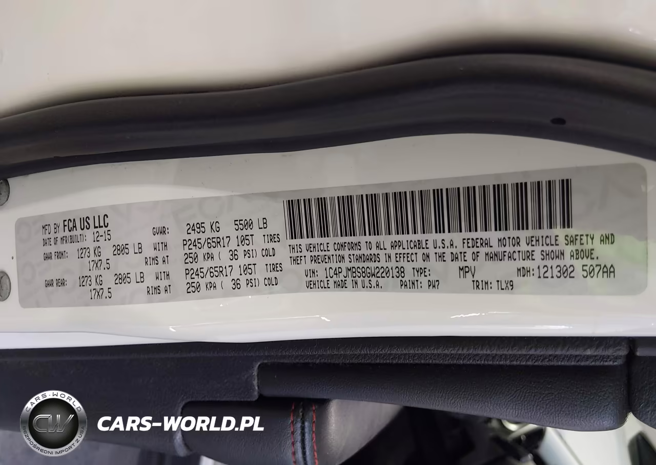 2016 Jeep Cherokee Trailhawk VIN:1C4PJMBS8GW220138 - 9
