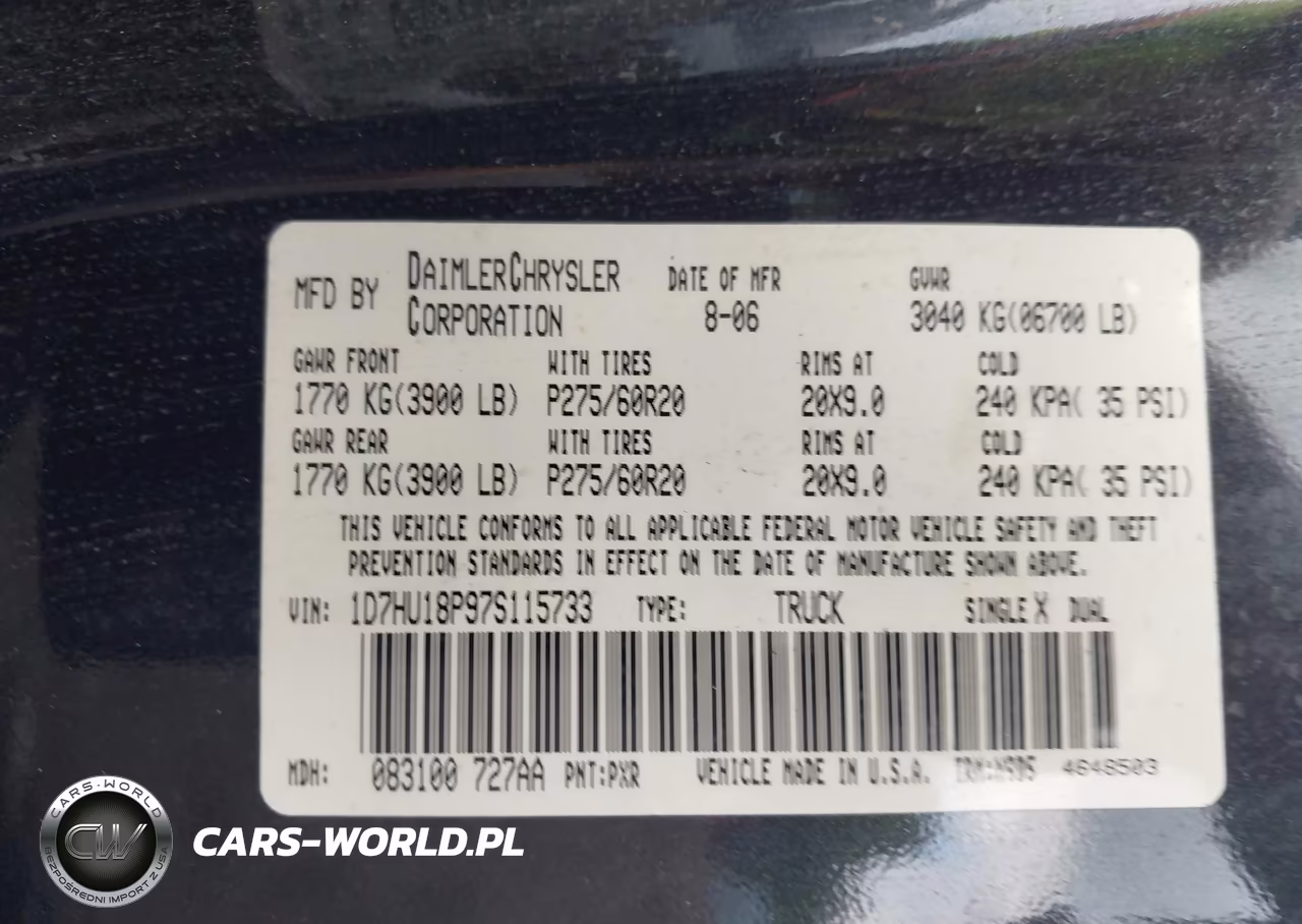 2007 Dodge Ram 1500 St-Slt VIN:1D7HU18P97S115733 - 9
